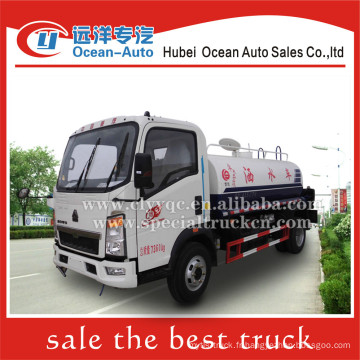 SINOTRUK HOWO 4x2 4000liter petite vente de camion citerne à eau